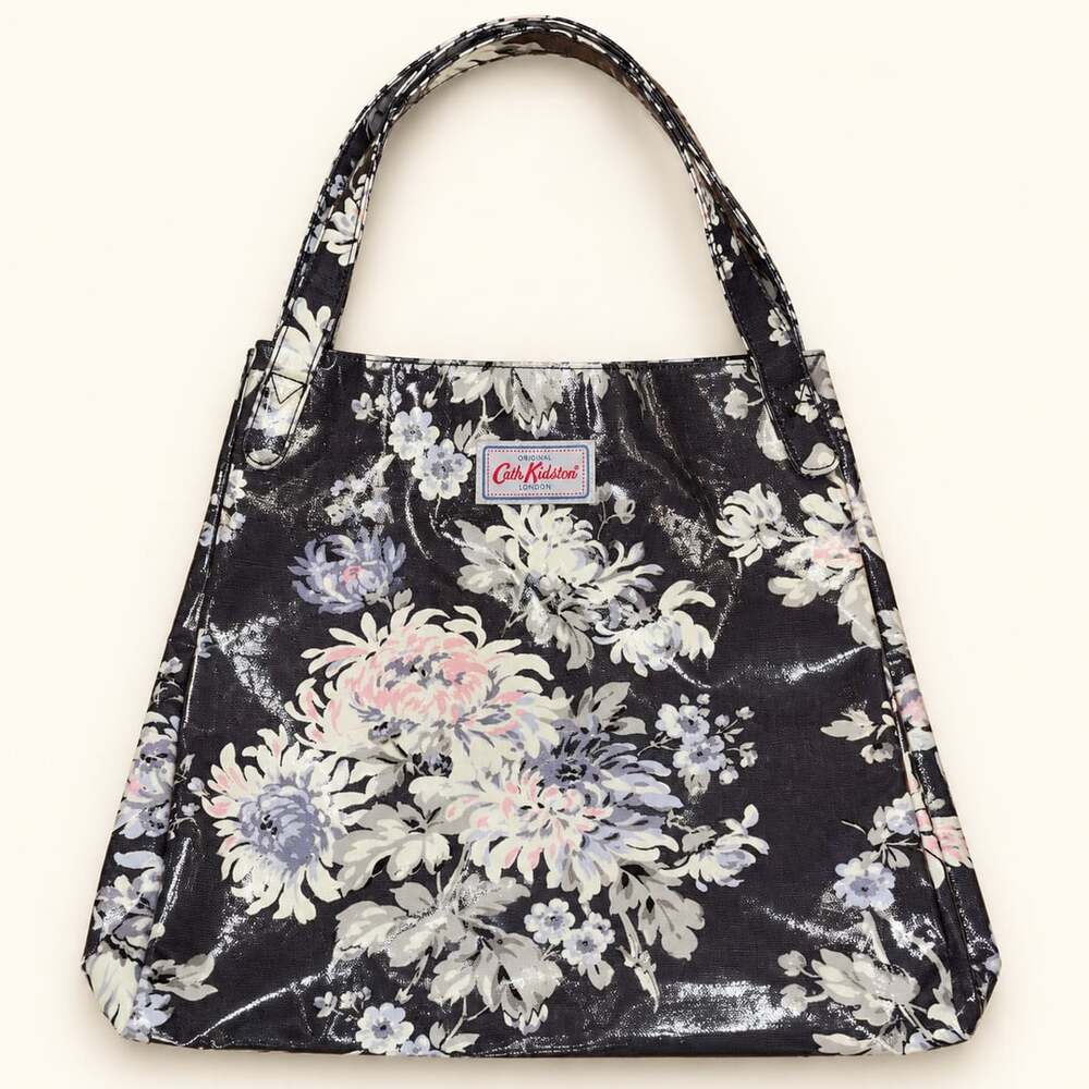 Cath Kidston London Floral Coated Tote Bag Cottagecore Shabby Chic Shoulder Bag